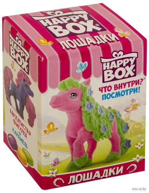 Карамель Happy Box Лошадки леденцовая с игрушкой, 18 гр., картон