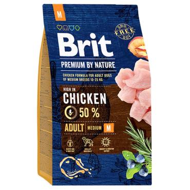 Корм для собак средних пород Brit Premium by Nature Adult M сухой, 3 кг., пакет