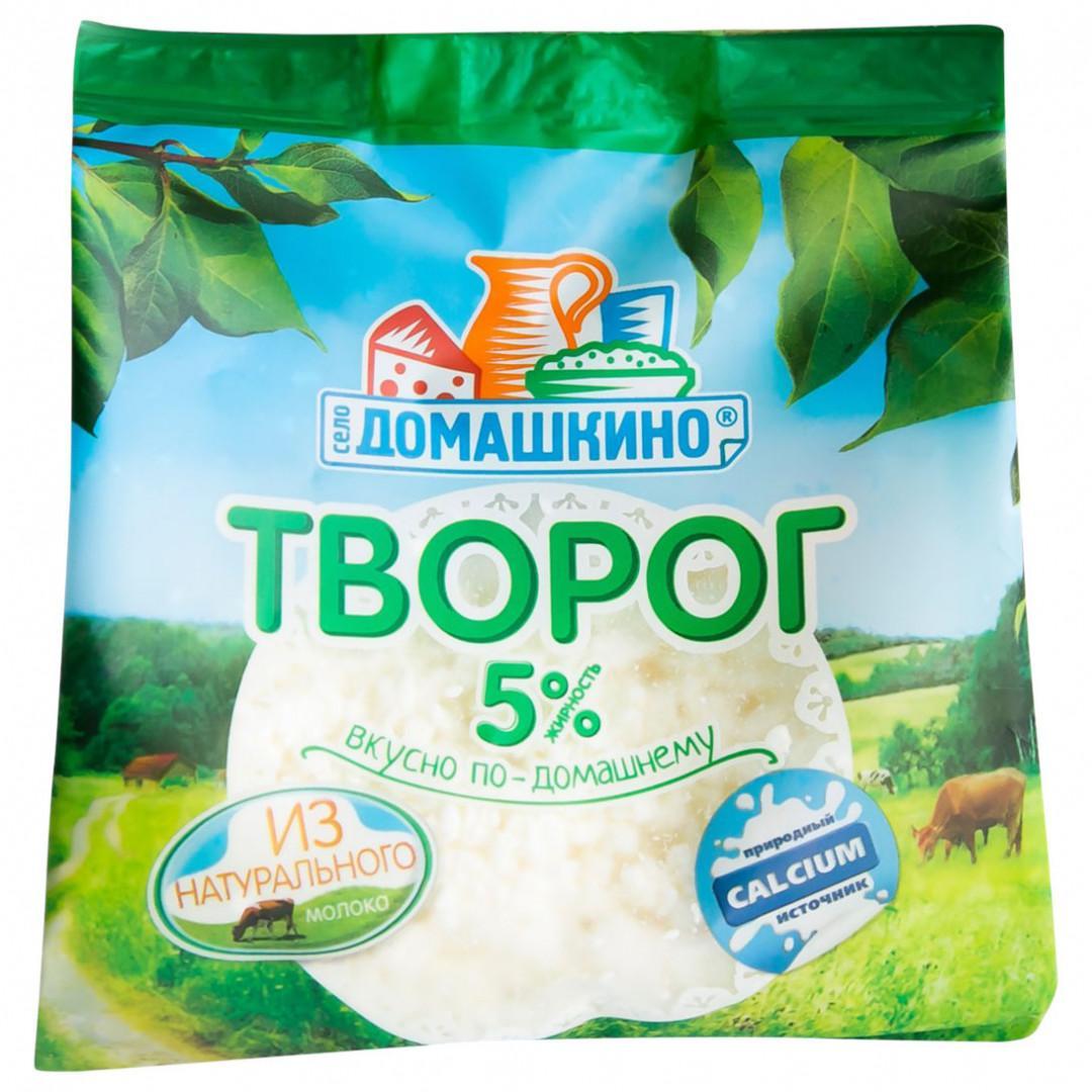 Творог Село Домашкино 5% 340 гр., флоу-пак