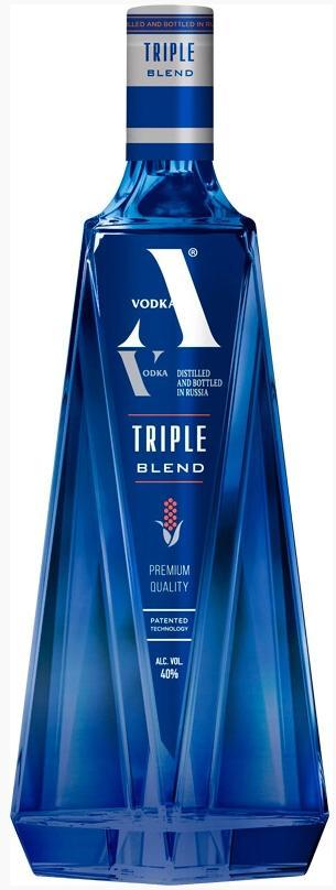 Водка Vodka A Triple Blend 40% 500 мл., стекло