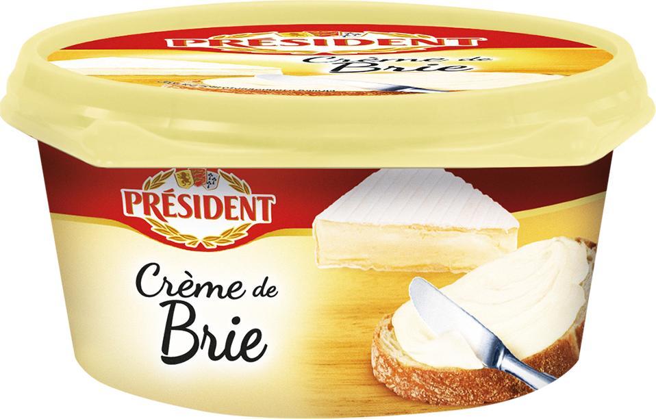 Сыр President Creme De Brie плавленый 50% 200 гр., ПЭТ