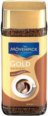 Кофе растворимый Movenpick Gold Original, 100 гр., стекло