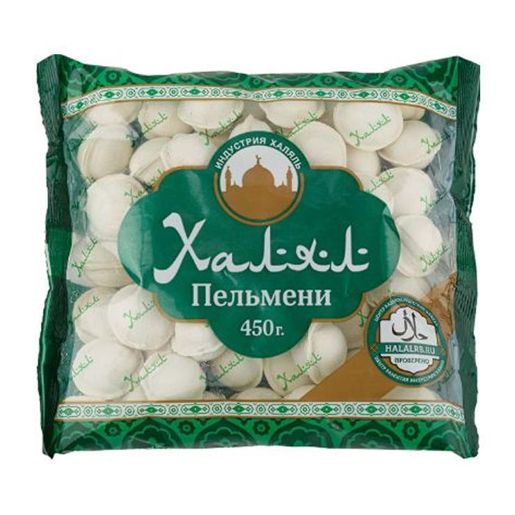 Пельмени Индустрия Халяль с говядиной и мясом птицы 450 гр., флоу-пак