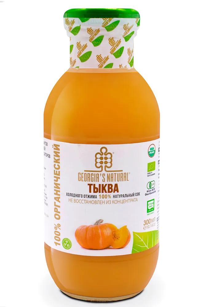 Сок GEORGIA'S NATURAL Organic тыквенный холодного отжима 300 мл., стекло