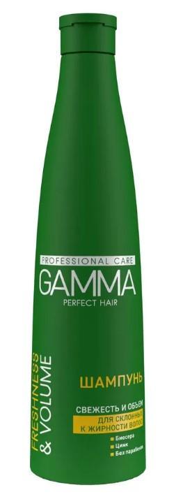 Шампунь Gamma Perfect Hair Свежесть и объем для склонных к жирности волос 350 мл., флакон