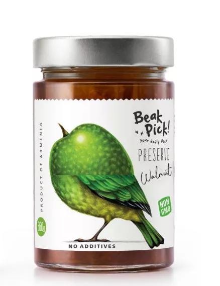 Варенье Beak pick из грецкого ореха 360 гр., стекло