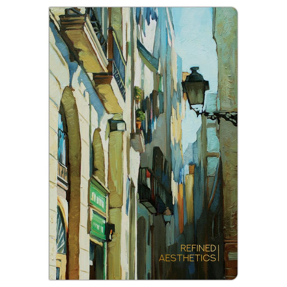 Тетрадь Greenwich Line Refined aesthetic А5 40 листов 80г /м2 точка на сшивке матовая ламинация тонированный блок., пакет