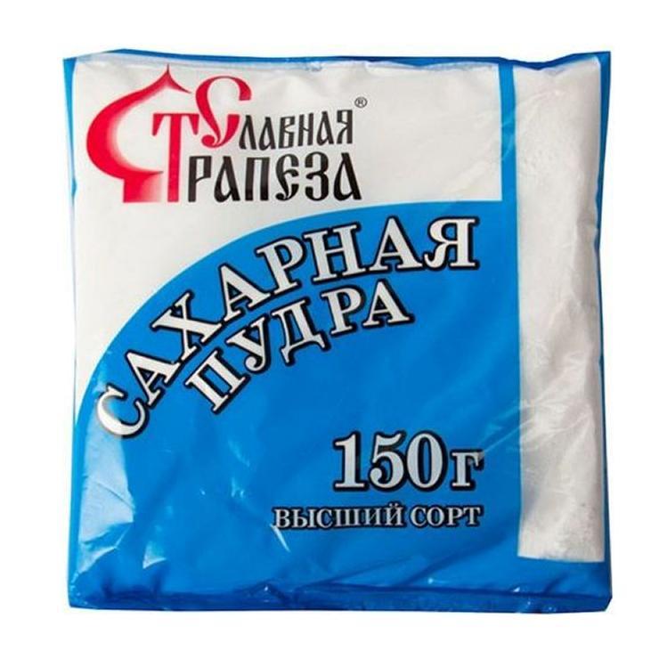 Пудра Славная трапеза сахарная 150 гр., флоу-пак