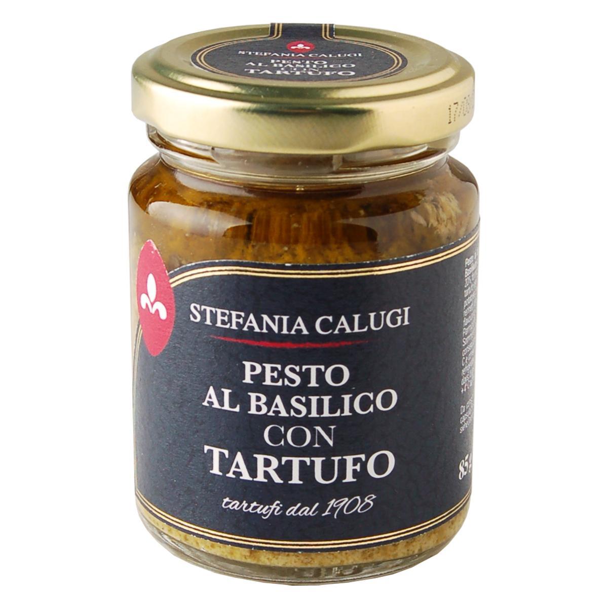 Крем-паста Stefania Calugi Песто из базилика с летним трюфелем, 85 гр., стекло