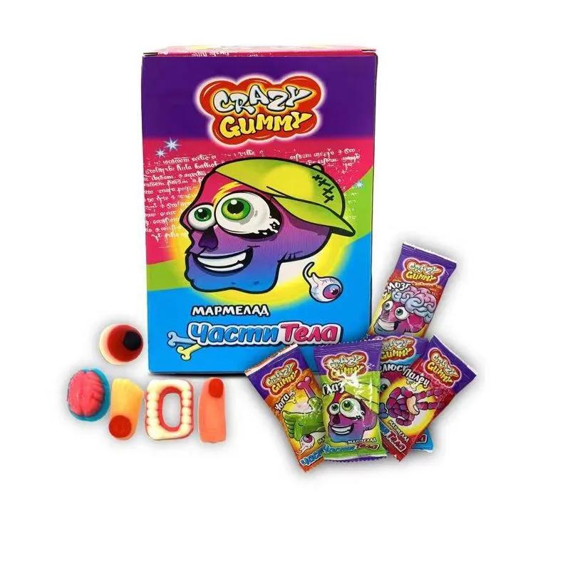 Мармелад жевательный Канди Клаб Crazy Gummy Части тела 10 гр., флоу-пак