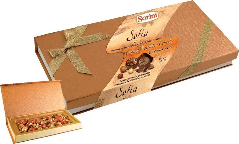 Конфеты Sorini Sofia шоколадные, 270 гр., картон