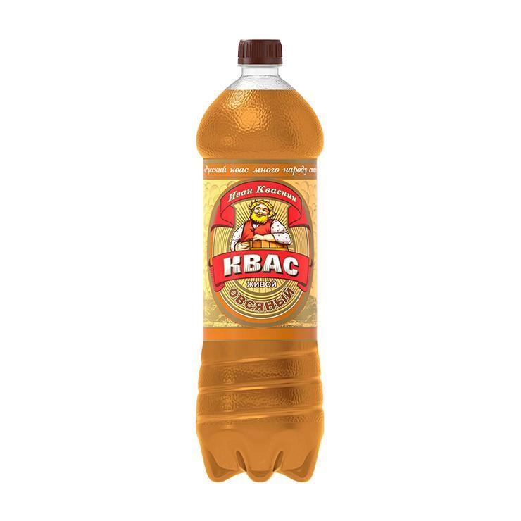 Квас Иван Кваснин Живой овсяный 1,42 л., ПЭТ