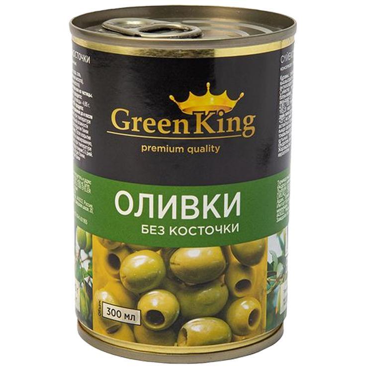 Оливки Green King без косточек 300 мл., ж/б