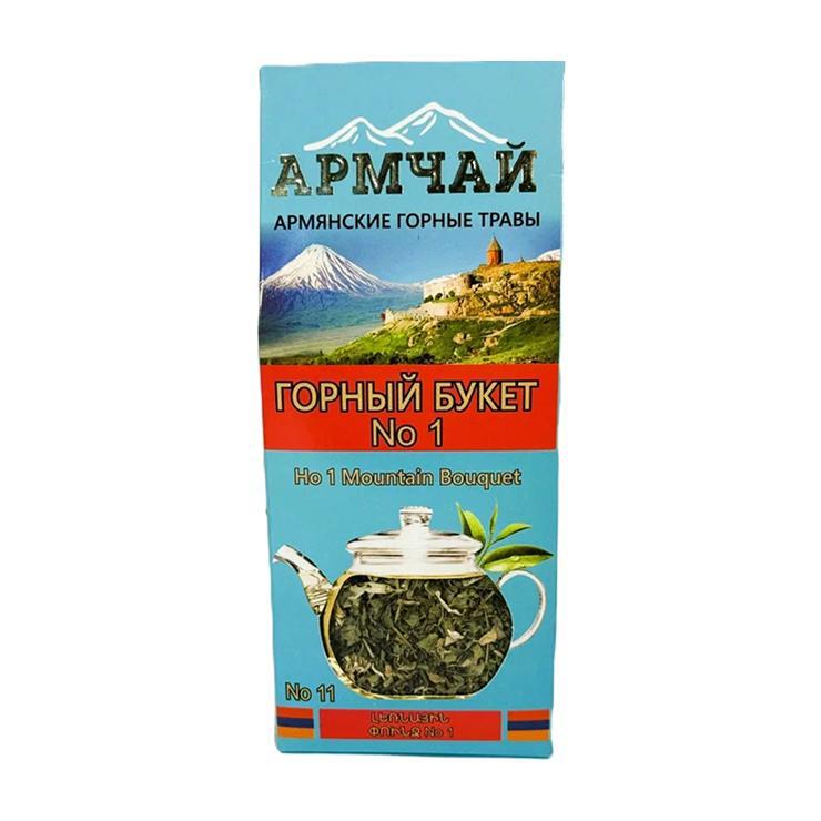 Чай АРМЧАЙ горный букет №1 зеленый листовой 30 гр., картон