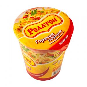 Лапша быстрого приготовления Роллтон Четыре сыра 70 гр., стакан