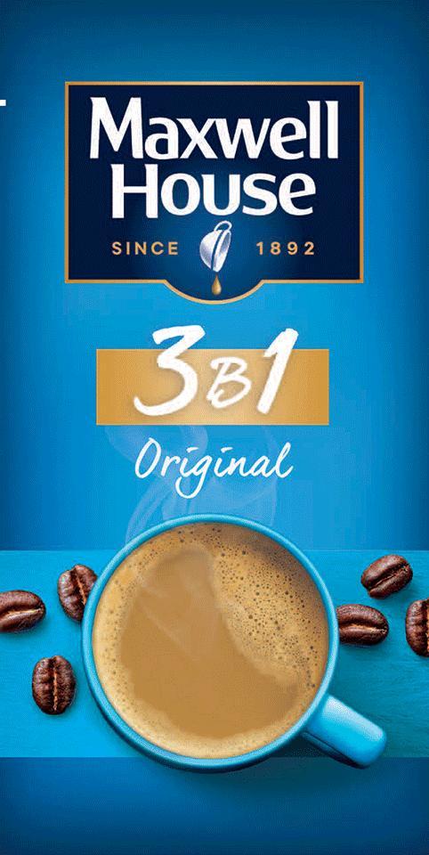 Напиток кофейный Maxwell House 3в1 растворимый 14 гр., саше