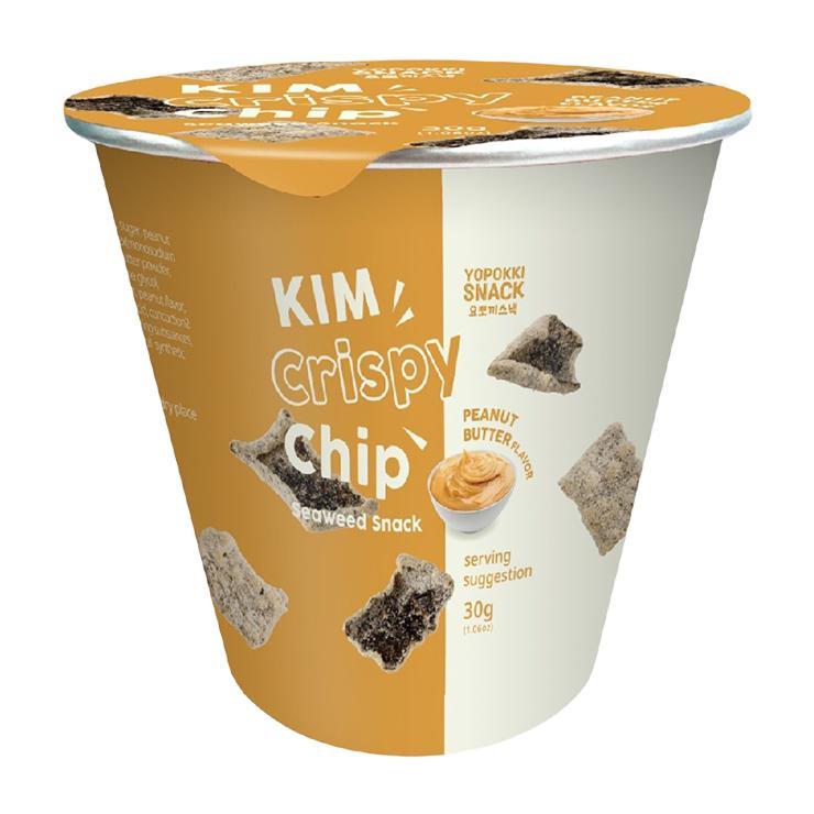 Чипсы из морской капусты Yopokki Seaweed Peanut Butter 30 гр., картон