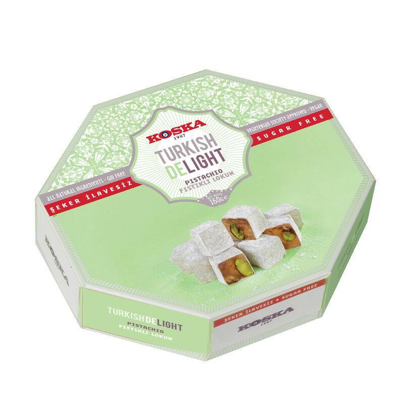 Рахат-лукум KOSKA с фисташками без сахара 160 гр., картон
