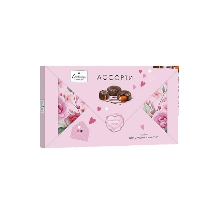 Конфеты Couturier открой свое сердце шоколадные ассорти 130 гр., картон