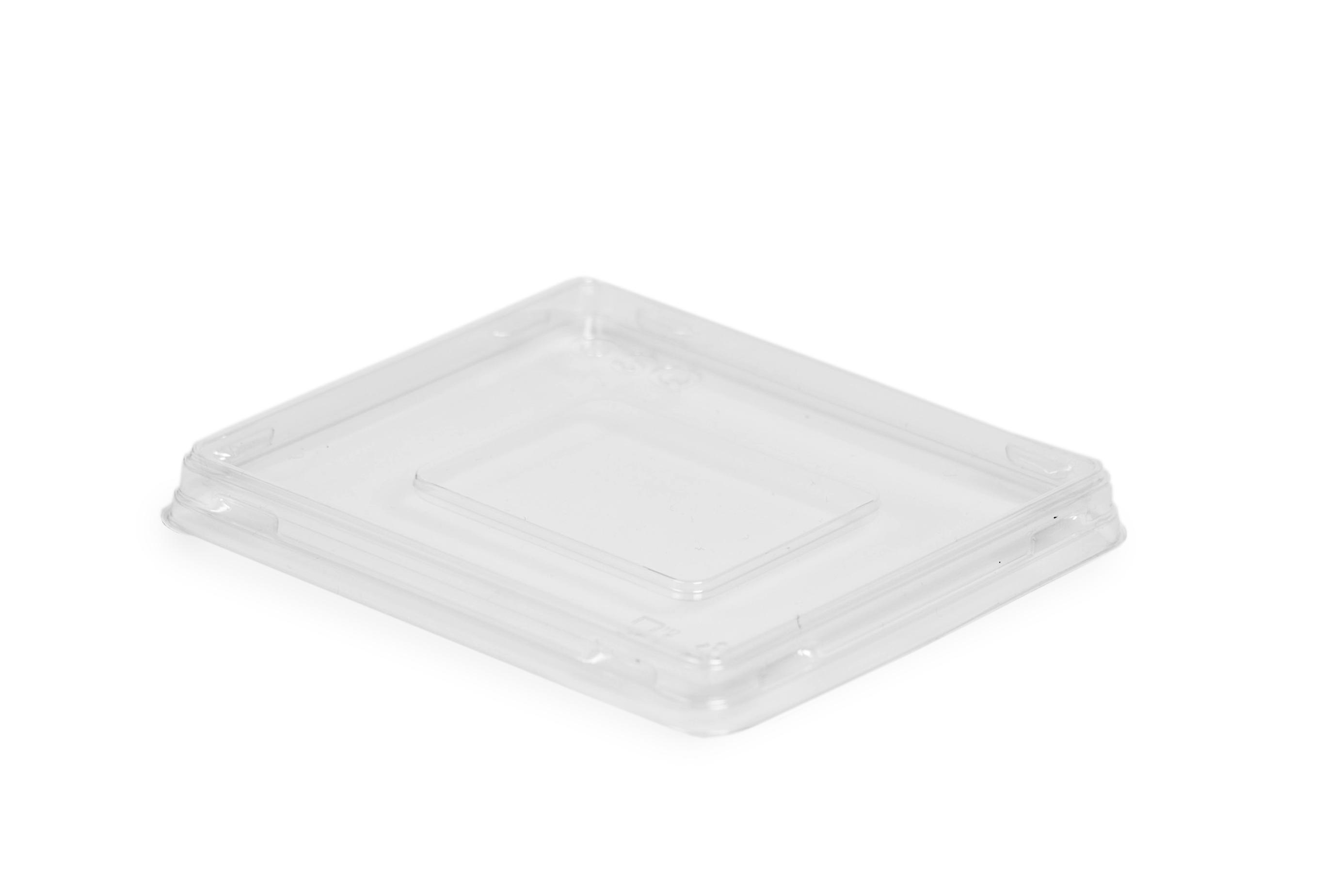 Крышка к контейнеру OSQ OpSalad 350 132х120х13,5 мм 50 шт/упак Россия прозрачная., ПЭТ., пакет
