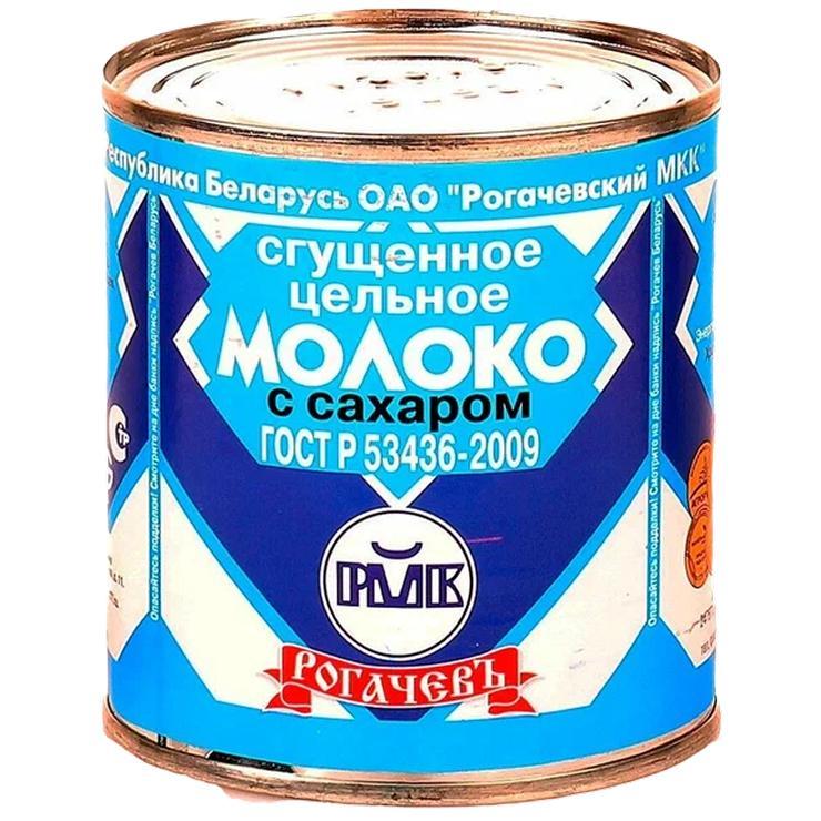 Сгущенное молоко с сахаром Рокачевский МКК 380 гр., ж/б