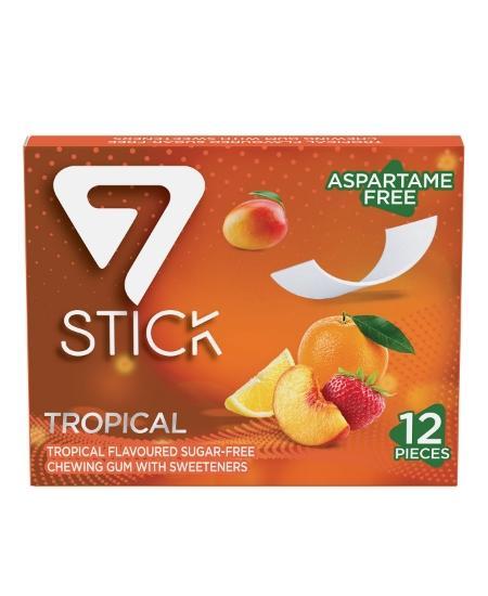 Резинка жевательная 7 STICK Tropical 33 гр., картон