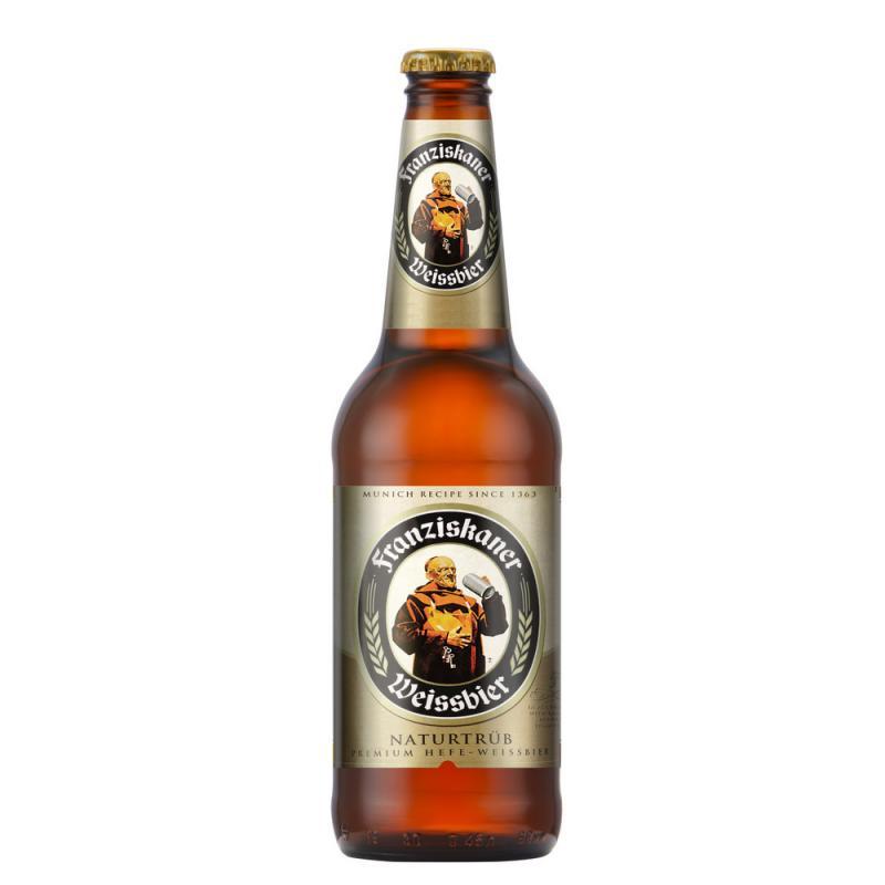 Пиво Franziskaner Premium Hefe-weissbier 5%, 450 мл., стекло