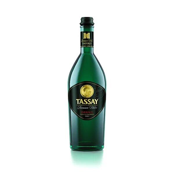 Вода газированная Tassay Emerald элитная 750 мл., стекло