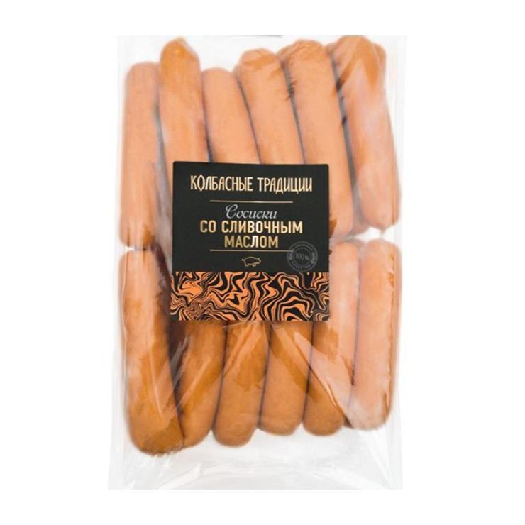 Сосиски Колбасные традиции со сливочным маслом 2 кг., ГАЗ