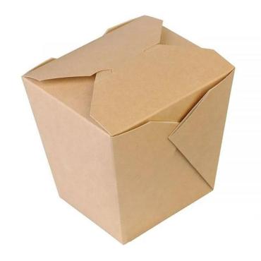 Коробка Do Eco, одноразовая для лапши склеенная NOODLES 700 мл., внеш., 101х101х106 мм., внутр., 81х81х106 мм., 30 шт., картон