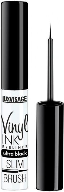 Подводка для глаз LuxVisage Vinyl Ink ultra black черная