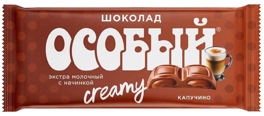 Шоколад Славянка особый экстрамолочный капучино 82 гр., флоу-пак