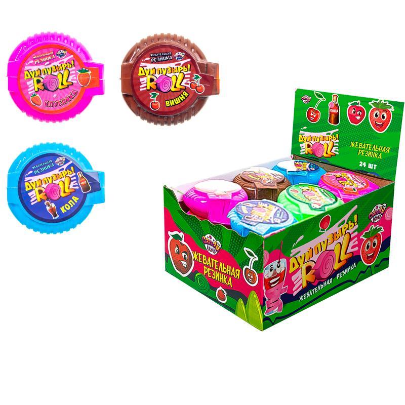 Жевательная резинка Дуй пузырь! ROLL 10 гр., ПЭТ