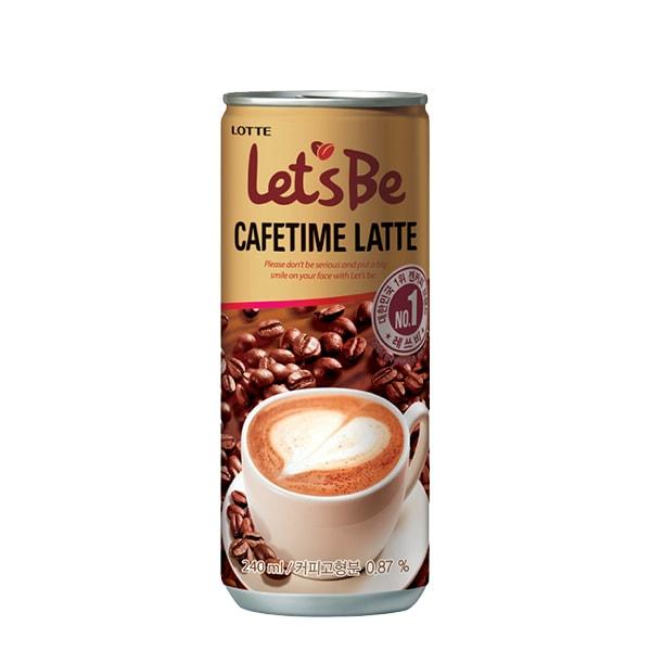 Напиток кофейный Lotte let's be Cafetime Latte Южная Корея 240 мл., ж/б