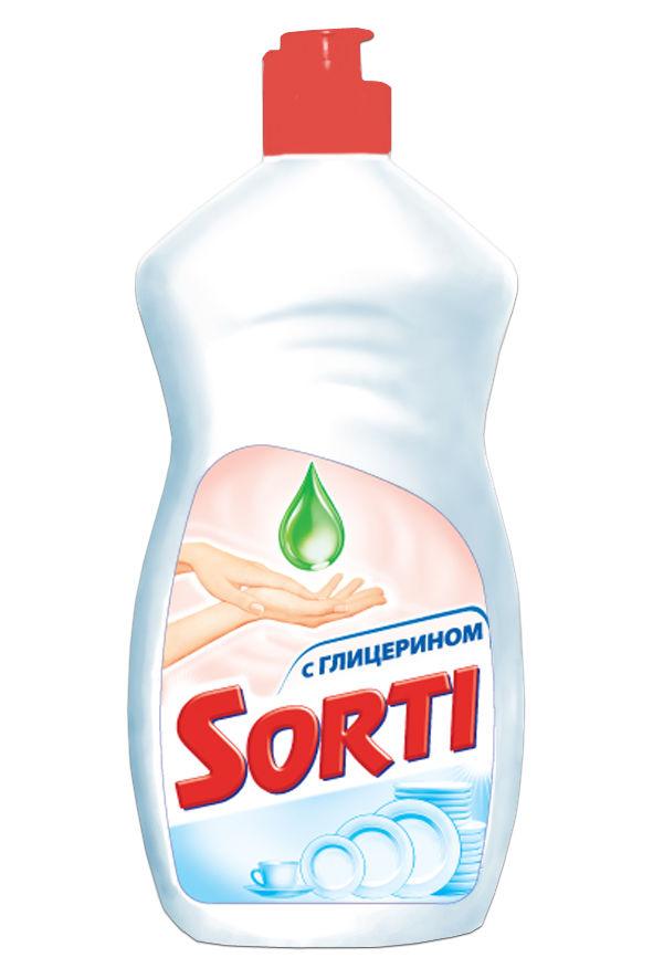 Средство для мытья посуды Sorti С глицерином, 450 мл., ПЭТ