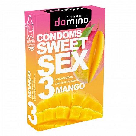 Презервативы Domino Sweet Sex Mango 3шт.*12, коробка