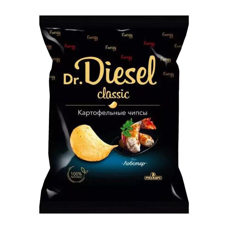 Чипсы из картофеля Dr. Diesel лобстер 120 гр., флоу-пак
