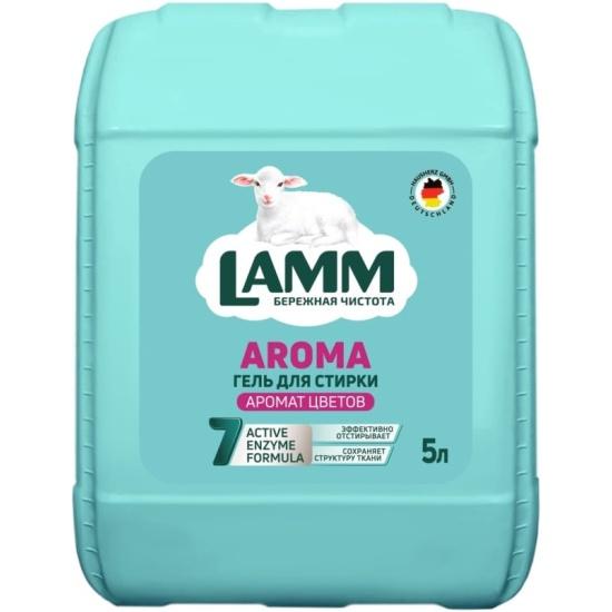 Средство для стирки LAMM жидкое гель Aroma 5 л., ПЭТ