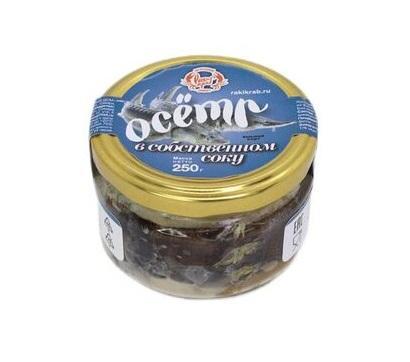 Осетр Рак и краб в собственном соку 250 гр., стекло