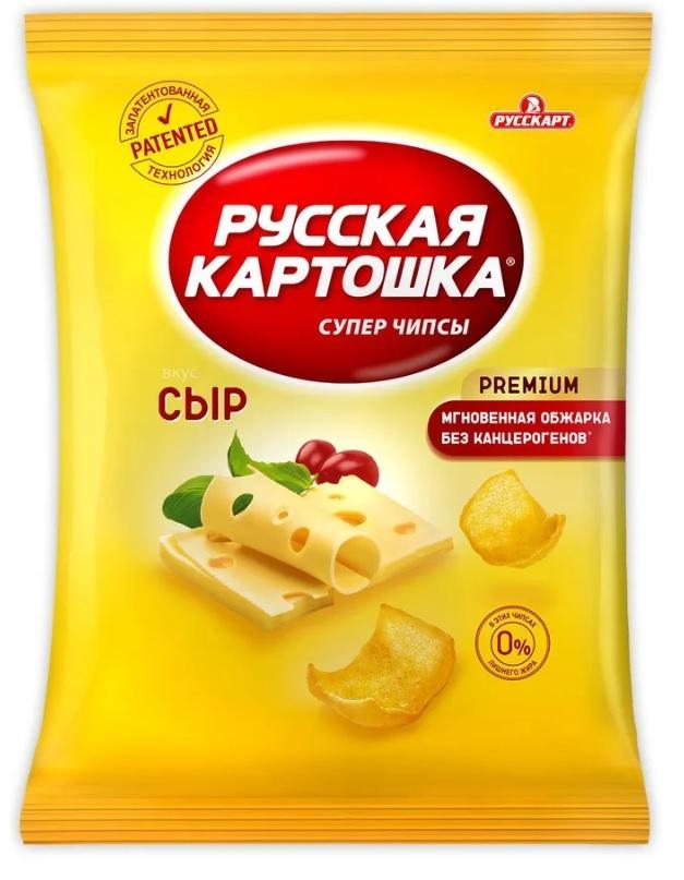 Чипсы Русская картошка со вкусом сыра 140 гр., флоу-пак