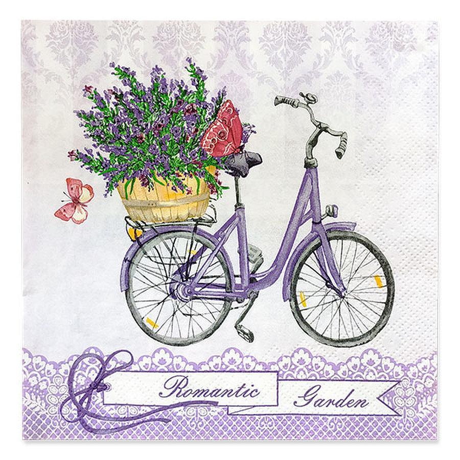 Салфетки бумажные Art Bouquet Путешествие в Прованс 3 слоя 33х33 см. 20 шт., пленка