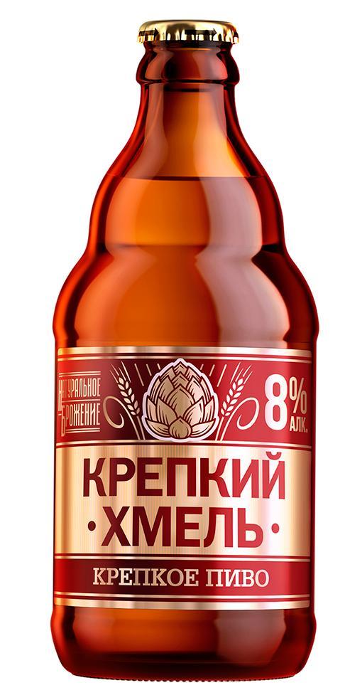 Пиво светлое Трехсосенское Крепкий Хмель 450 мл., стекло