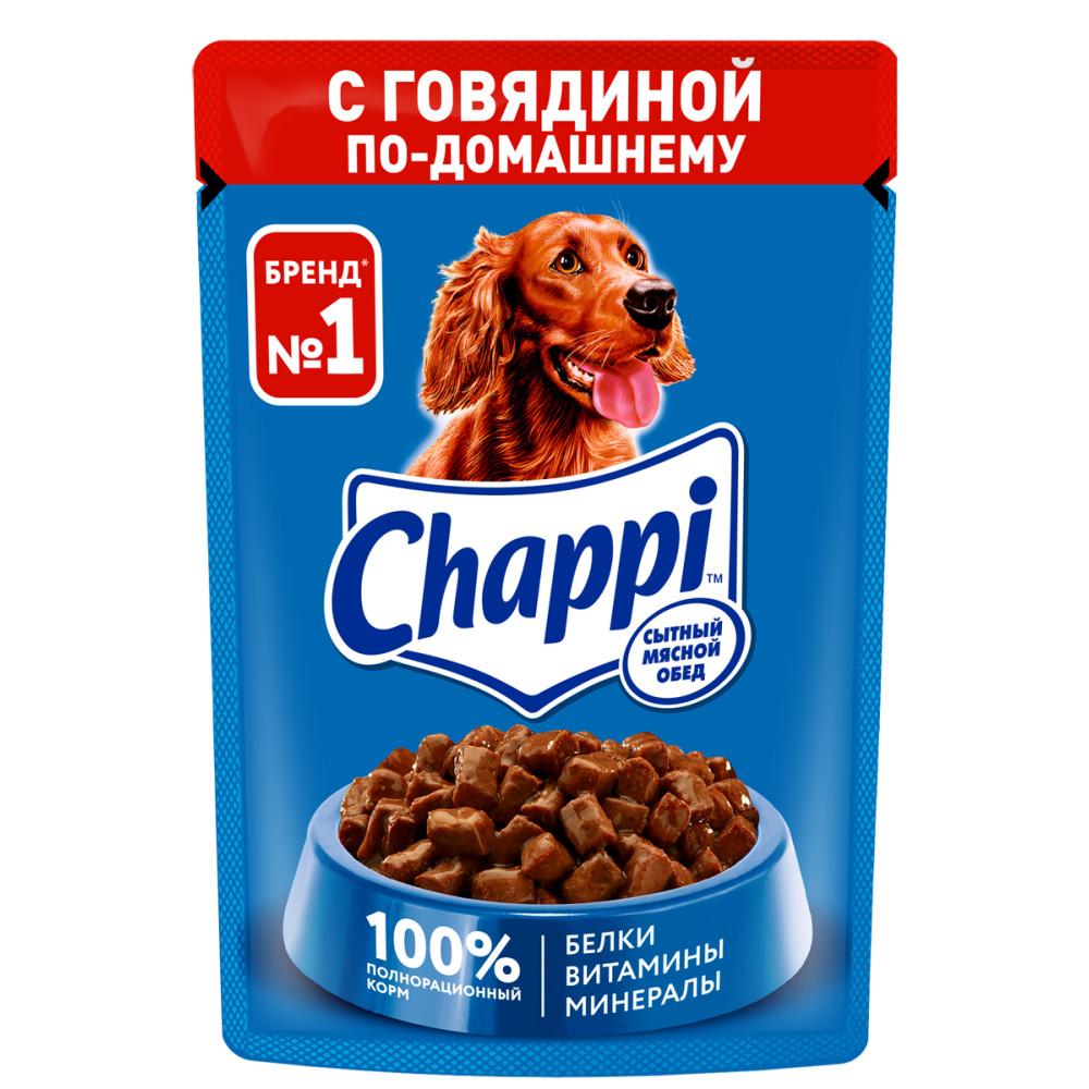 Корм влажный для собак Chappi говядина по-домашнему 85 гр., пауч
