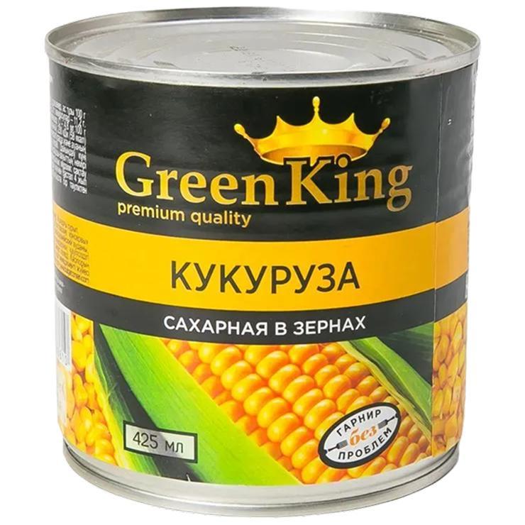 Кукуруза Green King сахарная в зернах стерилизованная 212 мл., ж/б