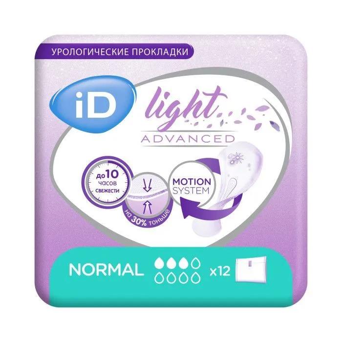 Прокладки урологические ID Protect Light Advanced Normal, 12 шт., флоу-пак