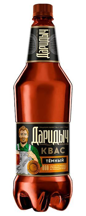 Квас Дарида даридыч темный 1,5 л., ПЭТ