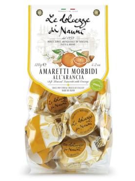 Печенье Le dolcezze di nanni Амаретти мягкие с апельсином, 120 гр., пакет