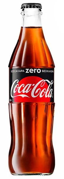 Напиток газированный Coca-Cola Zero 330 мл, стекло