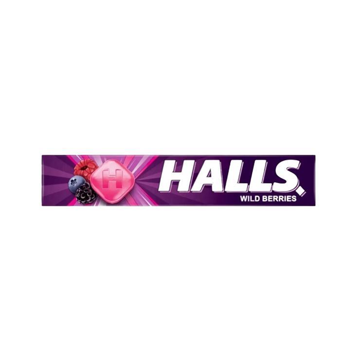 Карамель леденцовая Halls малина черника 25 гр., бумага