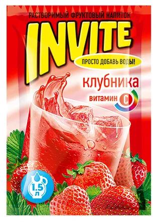 Напиток растворимый Invite Клубника 9 гр., саше